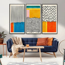 Canvas Print Wall Art Abstract Illustrs Art Boho, Framed