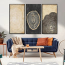 Tree Rings Canvas Wall Art Print – Minimalist Natural