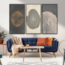 Boho Tree Ring Wall Art, Modern Minimalist Wood Grain