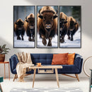 Buffalo Wall Art Canvas Print, American Bison Herd Wall Art by MyGreatCanvas | Canvas Wall Art Prints | Photo Prints & Wall Decor