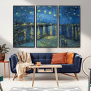 Vincent van Gogh Starry Night over the Rhone Abstract Wall