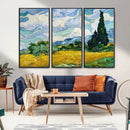 Wheatfield With Cypresses By Van Gogh Painting Wall Art