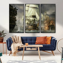 Pirate Ship War Wall Art Canvas Print by MyGreatCanvas | Canvas Wall Art Prints | Photo Prints & Wall Decor