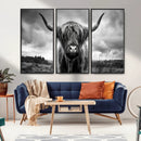 Scottish Cow Wall Art Canvas Print | Longhorn Wall Art | by MyGreatCanvas | Canvas Wall Art Prints | Photo Prints & Wall Decor