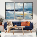 Abstract Ocean Canvas Wall Art - Coastal Blue and Gold by MyGreatCanvas | Canvas Wall Art Prints | Photo Prints & Wall Decor