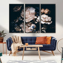 Pink Peonies Flowers Large Canvas Art Print