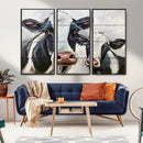 Vintage Baby and Mom Cattle Wall Art Canvas Print by MyGreatCanvas | Canvas Wall Art Prints | Photo Prints & Wall Decor