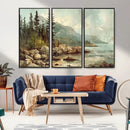 Abstract Acadia National Park Wall Art Canvas Print -