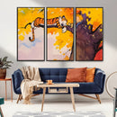 Calvin and Hobbes Tree Scene Canvas Print | 3 Panel Large by MyGreatCanvas | Canvas Wall Art Prints | Photo Prints & Wall Decor