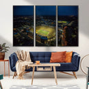 Michigan Stadium Night Game Wall Art – Sports Arena Aerial by MyGreatCanvas | Canvas Wall Art Prints | Photo Prints & Wall Decor