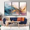 Abstract Flowing Colors Wall Art Canvas Print