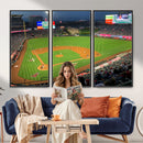 Angel Stadium Aerial Canvas Print – Los Angeles Angels