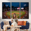 St. Louis Cardinals Baseball Team Print - Busch Stadium Wall