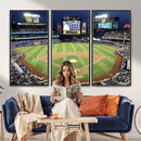 Citi Field Wall Art Print | 3-Panel New York Mets Baseball
