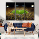 Stadium in Michigan Wall Art Canvas Print, Framed American