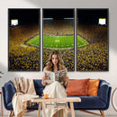 Stadium in Michigan Wall Art Canvas Print, Framed American