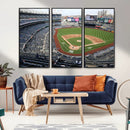 New York Yankees Baseball Team Print - Yankee Stadium Wall