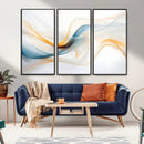 Decorative Turquoise Abstract Wave Wall Art Canvas Print by MyGreatCanvas | Canvas Wall Art Prints | Photo Prints & Wall Decor