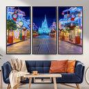 Disney Wall Art | Castle Large Wall Art Disney Magic Kingdom