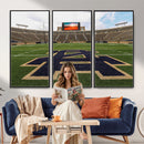 Football Stadium Wall Art – Framed Sports Field Canvas