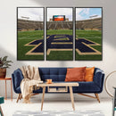 Notre Dame Stadium Giclee Canvas Print | Triptych Wall Art