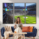 Tottenham Hotspur Stadium Canvas Print, Match Day Triple