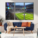 Tottenham Hotspur Stadium Canvas Print, Match Day Triple