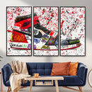 Jordan Shoes Graffiti Wall Art Canvas Print- Jordan Graffiti by MyGreatCanvas | Canvas Wall Art Prints | Photo Prints & Wall Decor