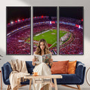 Bryant-Denny Stadium Night Game Triple Canvas Wall Art -