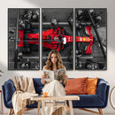 Ferrari Pit Stop Canvas Wall Art – Precision and Speed