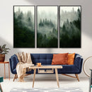 Misty Forest Wall Art – Tranquil Green Woodland Canvas by MyGreatCanvas | Canvas Wall Art Prints | Photo Prints & Wall Decor