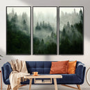Foggy Forest Wall Art – Tranquil Green Woodland Canvas by MyGreatCanvas | Canvas Wall Art Prints | Photo Prints & Wall Decor