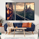Harry Castle Wall Art Canvas Print, Wizard School Wall Art