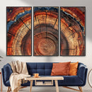 Abstract Tree Ring Art, Colorful Tree Ring Wall Decor, by MyGreatCanvas | Canvas Wall Art Prints | Photo Prints & Wall Decor