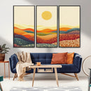 YAYOI KUSAMA Colorful Dot Art Landscape Canvas - Framed by MyGreatCanvas | Canvas Wall Art Prints | Photo Prints & Wall Decor
