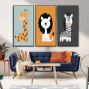 Boho Jungle Animal Nursery Wall Art Prints – Safari Decor