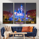 Disney Castle Wall Art Canvas Print – Magical Fairytale