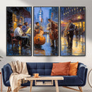 Colorful Jazz Wall Art - African American Music Canvas Print