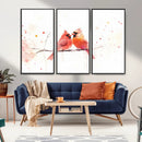 Cardinal Bird Canvas Wall Art - Male and Female Cardinal by MyGreatCanvas | Canvas Wall Art Prints | Photo Prints & Wall Decor