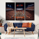 Texas Stadium Night Game Wall Art Canvas Print – Vibrant