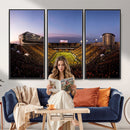 Iowa Hawkeyes Kinnick Stadium Wall Art Canvas Print, Framed
