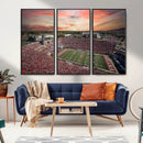 Indiana Memorial Stadium Wall Art Canvas Print, Framed