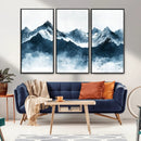 Snowy Peaks Wall Art – Framed Misty Mountain Canvas Artwork by MyGreatCanvas | Canvas Wall Art Prints | Photo Prints & Wall Decor