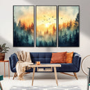 Abstract Forest Wall Art Print- Serene Nature Canvas Print by MyGreatCanvas | Canvas Wall Art Prints | Photo Prints & Wall Decor