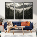 Moody Forest Wall Art – Framed Mountain Fog Canvas Artwork, by MyGreatCanvas | Canvas Wall Art Prints | Photo Prints & Wall Decor