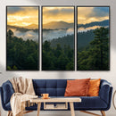 Mountain Sunrise Wall Art – Framed Pine Forest Canvas by MyGreatCanvas | Canvas Wall Art Prints | Photo Prints & Wall Decor