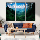 Tropical Jungle Wall Art Canvas Print – Framed Lush Valley by MyGreatCanvas | Canvas Wall Art Prints | Photo Prints & Wall Decor