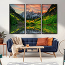 Wall Art Canvas Print – Sunset Glow Mountain Canvas, Peaks by MyGreatCanvas | Canvas Wall Art Prints | Photo Prints & Wall Decor