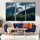 Misty Forest Wall Art Canvas Print, Serene Pine Hills and by MyGreatCanvas | Canvas Wall Art Prints | Photo Prints & Wall Decor