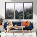 Misty Forest Wall Art Canvas Print, Serene Foggy Pines and by MyGreatCanvas | Canvas Wall Art Prints | Photo Prints & Wall Decor